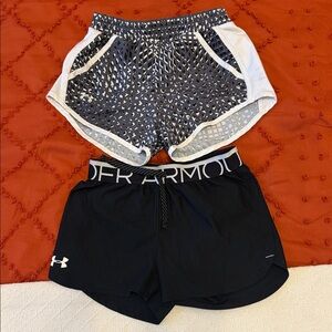 Under Armour Kids Patterned and Black Shorts Set